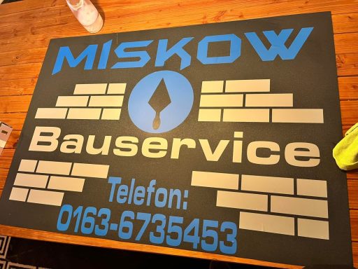 Miskows Werbeschild